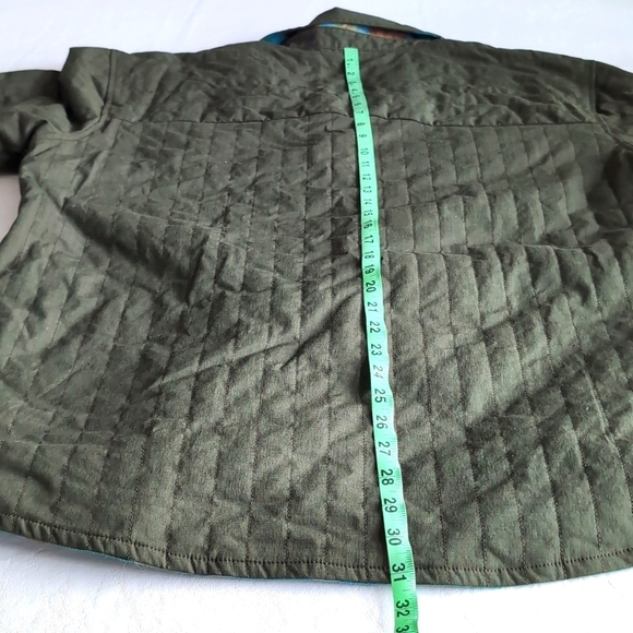 Cotopaxi Reversible Salto Insulated Flannel Jacket Plaid Blue Green Men's XL - Picture 7 of 11